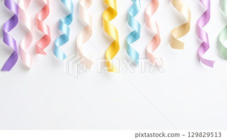 AI 影像:許多彩色絲帶垂下來 AI 影像:許多彩色絲帶垂下來 129829513