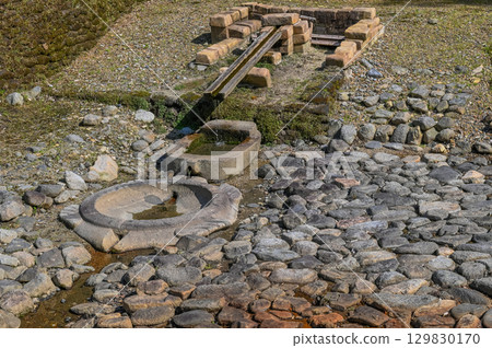 Turtle-shaped stone structures in Asuka Village - ancient ritual remains Turtle-shaped stone structures in Asuka Village - ancient ritual remains 129830170