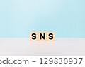 SNS block letters 129830937