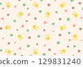 七彩兔子圖案背景 129831240