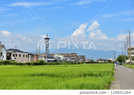 Rural scenery around Samukawa Station on the Sagami Line 129831264