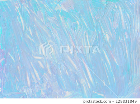 Dreamy abstract background with soft pastel brush strokes in light blue and iridescent tones. Perfect for design, art, or texture Dreamy abstract background with soft pastel brush strokes in light blue and iridescent tones. Perfect for design, art, or texture 129831849