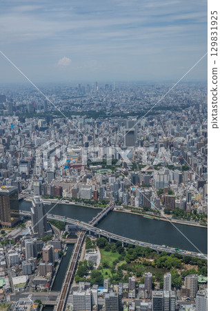 View from the sky - central Tokyo seen from Skytree View from the sky - central Tokyo seen from Skytree 129831925