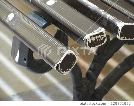 Edge of a pipe chair Edge of a pipe chair 129831932