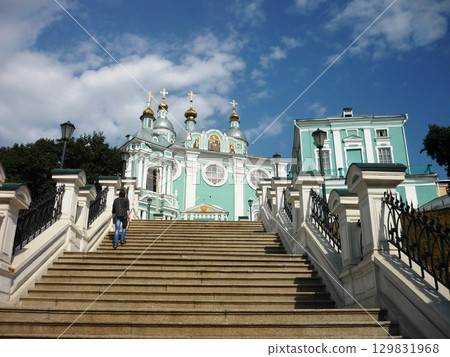 Smolensk. Russia. Holy Dormition Cathedral against the blue sky Smolensk. Russia. Holy Dormition Cathedral against the blue sky 129831968
