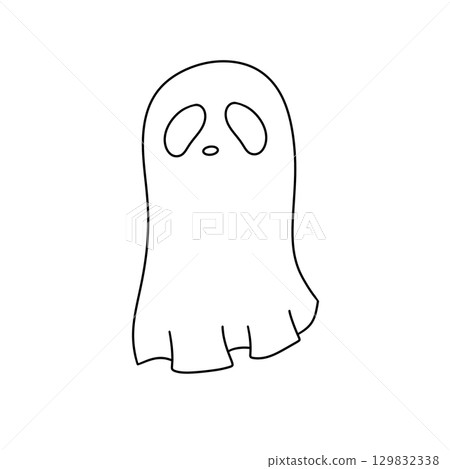 A ghostly figure with a white background A ghostly figure with a white background 129832338