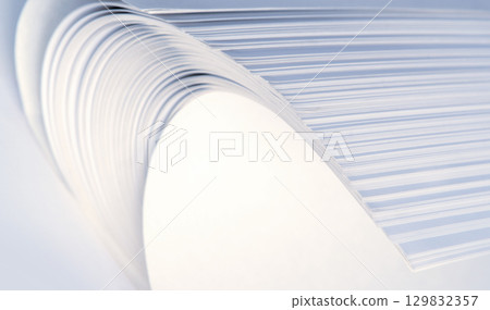Abstract background from white sheets of paper 129832357