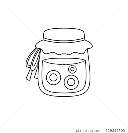 A jar with a lid and a string hanging from it A jar with a lid and a string hanging from it 129832503