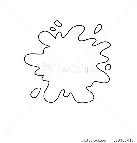 A splash of paint on a white background A splash of paint on a white background 129833416