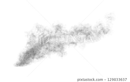 Realistic black smoke cloud with soft texture and natural diffusion effect on transparent background for design use Realistic black smoke cloud with soft texture and natural diffusion effect on transparent background for design use 129833637