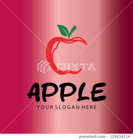 Iconic Apple Inspired Emblem 129834214