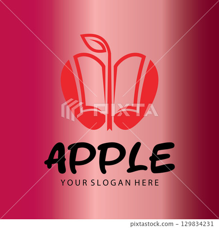 Iconic Apple Inspired Emblem 129834231