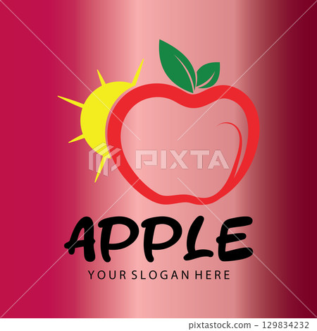 Iconic Apple Inspired Emblem Iconic Apple Inspired Emblem 129834232