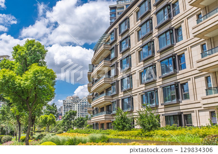 現代都會生態住宅景觀 129834306