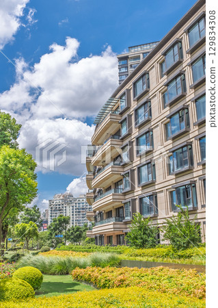 現代都會生態住宅景觀 現代都會生態住宅景觀 129834308