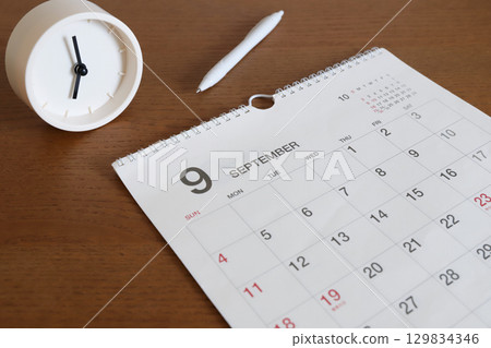 九月日曆表 129834346