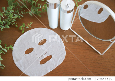 Sheet mask skin care 129834349
