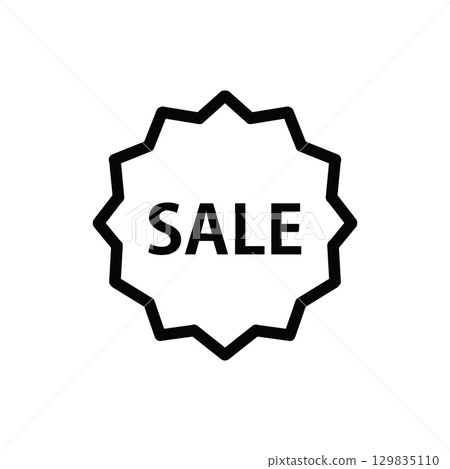 銷售徽章圖標 129835110