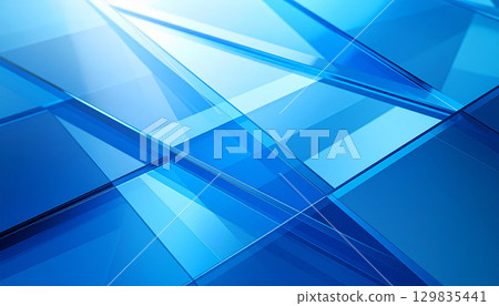 Transparent blue glass structure Transparent blue glass structure 129835441