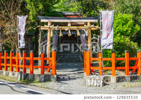 Torii gate of Izumo Daijingu Sessha Kurodayu Shrine in Kameoka City, Kyoto Prefecture Torii gate of Izumo Daijingu Sessha Kurodayu Shrine in Kameoka City, Kyoto Prefecture 129835510