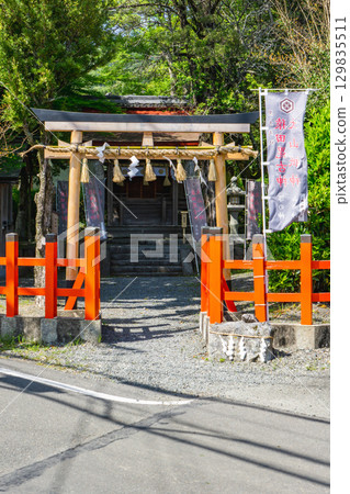 Torii gate of Izumo Daijingu Sessha Kurodayu Shrine in Kameoka City, Kyoto Prefecture Torii gate of Izumo Daijingu Sessha Kurodayu Shrine in Kameoka City, Kyoto Prefecture 129835511