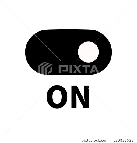 Power Switch ON Icon Power Switch ON Icon 129835525