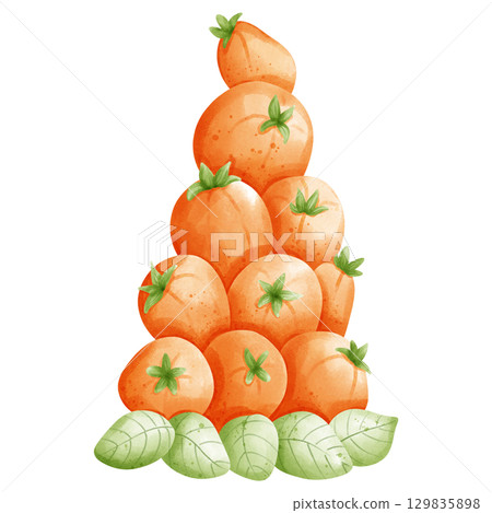Fruit Christmas tree 129835898