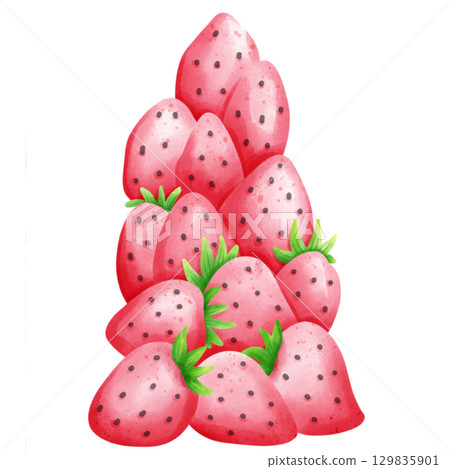 Fruit Christmas tree Fruit Christmas tree 129835901