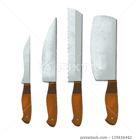 png digital drawing on kitchen theme for your design 129836482