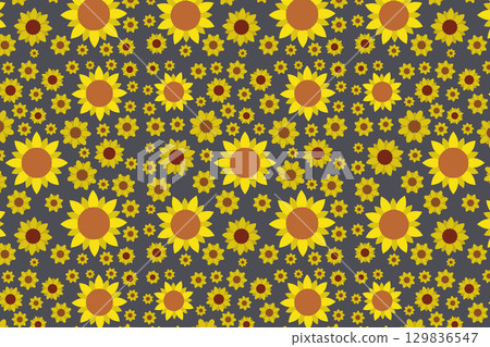 Sunflower pattern 129836547