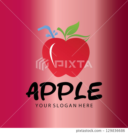 Iconic Apple Inspired Emblem 129836686