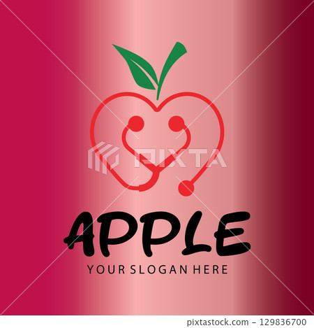 Iconic Apple Inspired Emblem 129836700