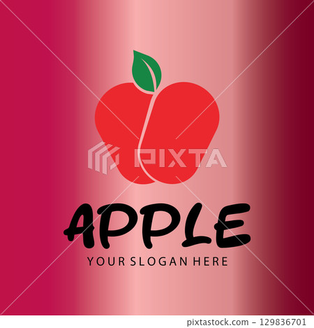 Iconic Apple Inspired Emblem 129836701