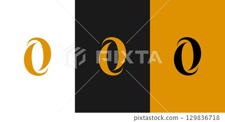 Modern and unique O logo design 129836718