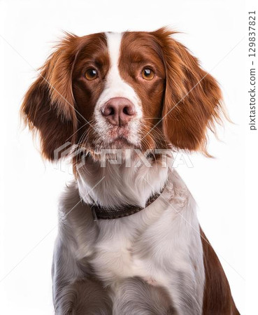 布列塔尼獵犬肖像 布列塔尼獵犬肖像 129837821