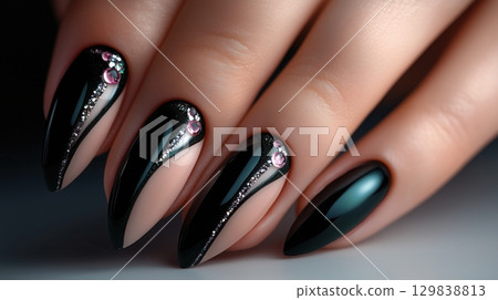 Elegant Woman Hands Manicure 129838813