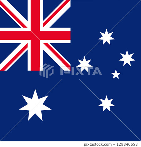 Australia - square flag Australia - square flag 129840658