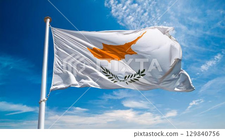 塞浦路斯國旗 129840756