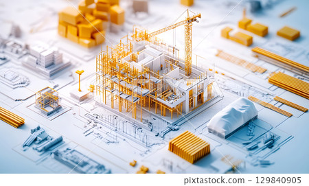 Set of construction materials including bricks, steel, wood, and cement. architecture and building use. Set of construction materials including bricks, steel, wood, and cement. architecture and building use. 129840905