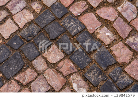Stone walkway in Old Prague Stone walkway in Old Prague 129841579