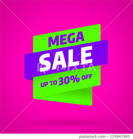 Sale banner template design. Special offer. Vector illustration. Sale banner template design. Special offer. Vector illustration. 129841995