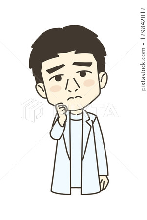 Medical worker illustration material doctor Medical worker illustration material doctor 129842012