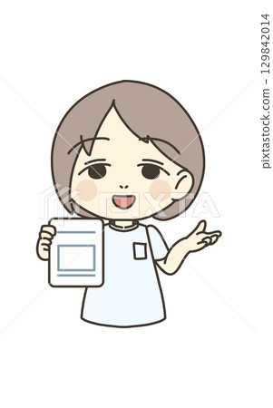 Medical worker illustration material nurse 129842014