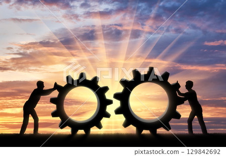 Business team concept Business team concept 129842692