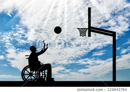 Concept of sports lifestyle people with disabilities 129842764