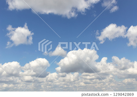 Beautiful summer sky in the clouds 129842869