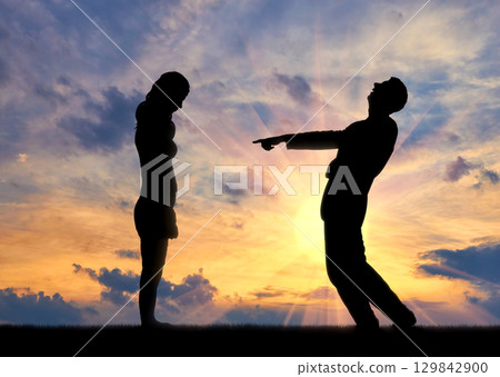Concept of shame and disgrace Concept of shame and disgrace 129842900