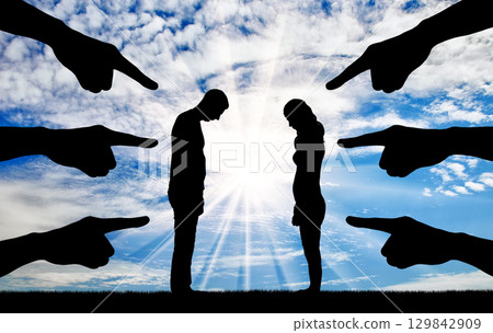 Concept of shame and ridicule Concept of shame and ridicule 129842909