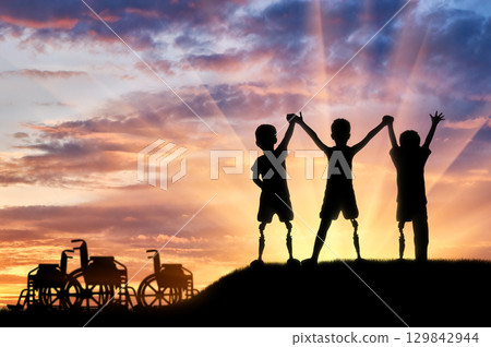 Children's disability concept 129842944