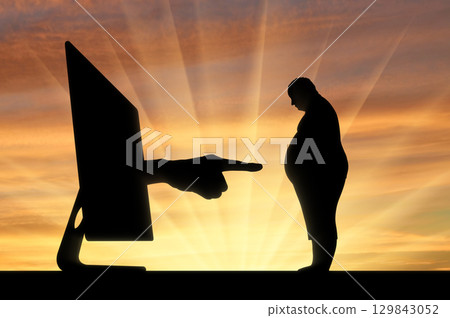 Cyberbullying of a fat man 129843052